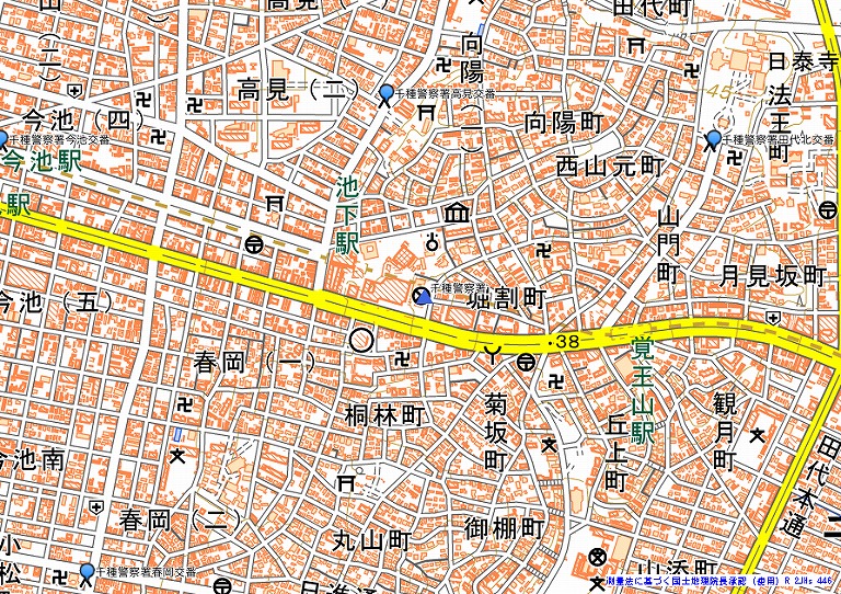 警察署・交番・駐在所の所在地