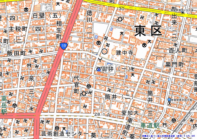 警察署・交番・駐在所の所在地
