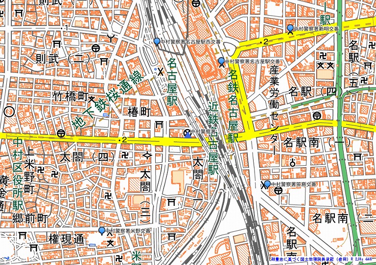 警察署・交番・駐在所の所在地