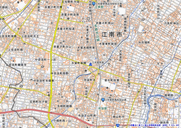 警察署・交番・駐在所の所在地