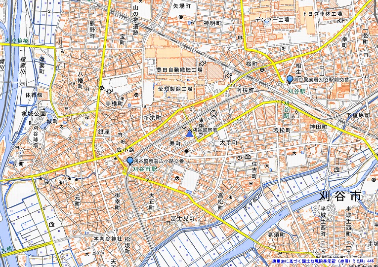 警察署・交番・駐在所の所在地