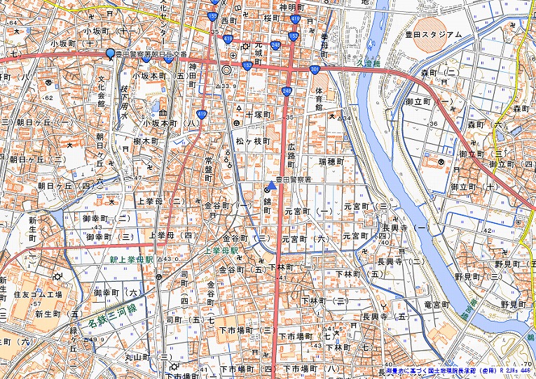 警察署・交番・駐在所の所在地