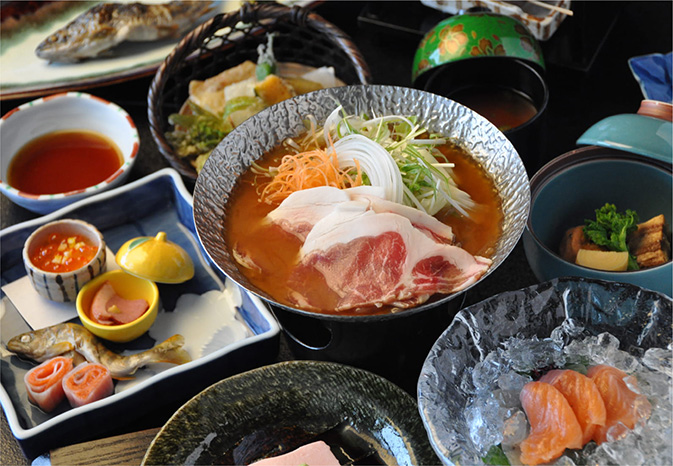 おもてなしの様子を写した写真