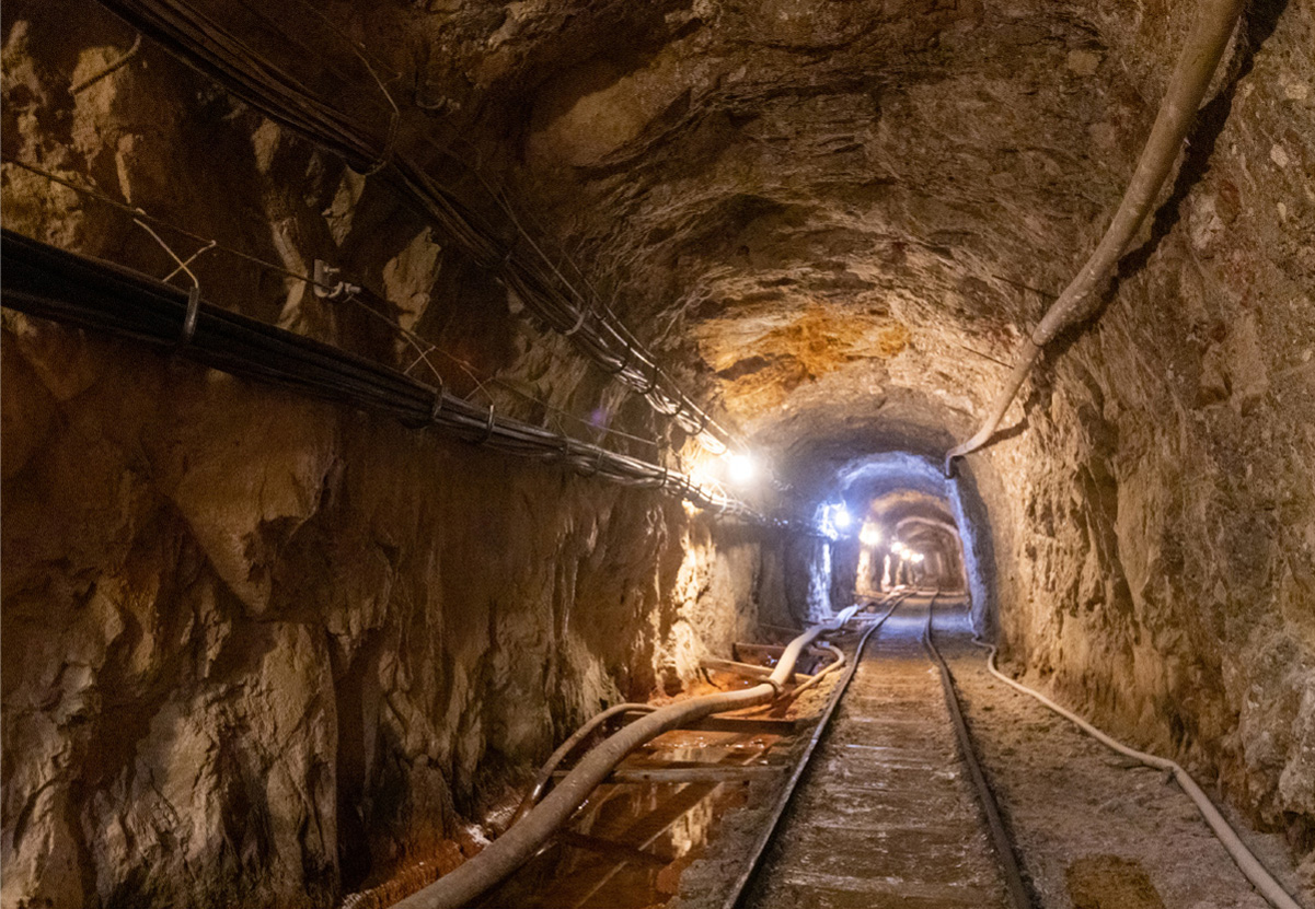 採掘現場の写真