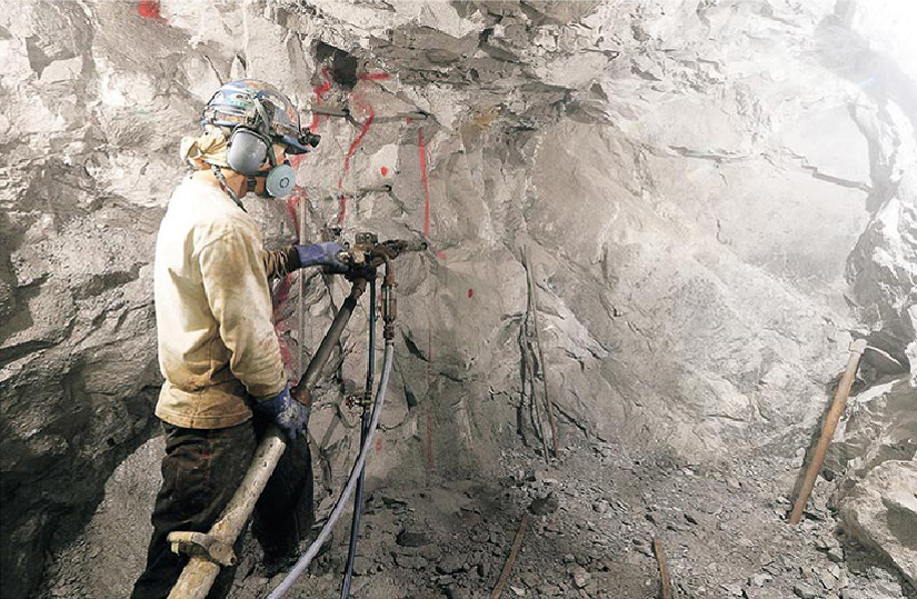 採掘現場の写真