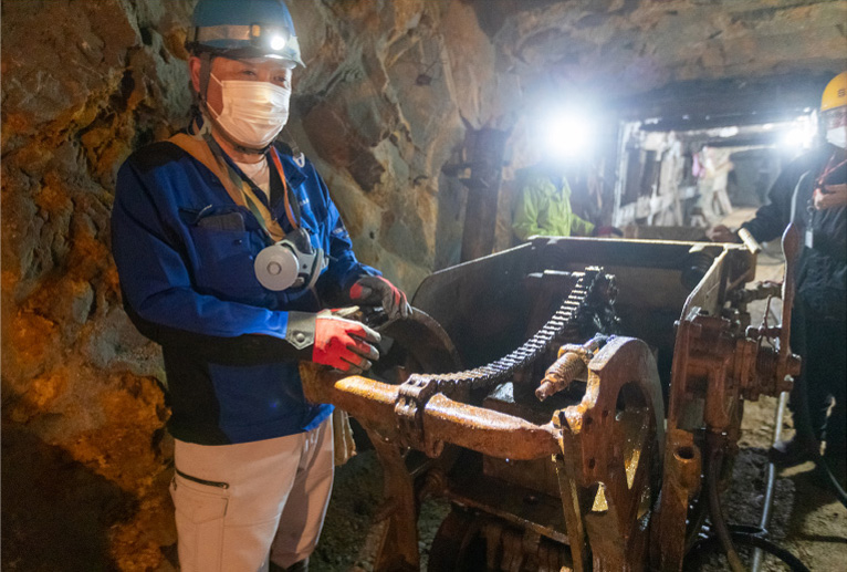 採掘現場の写真