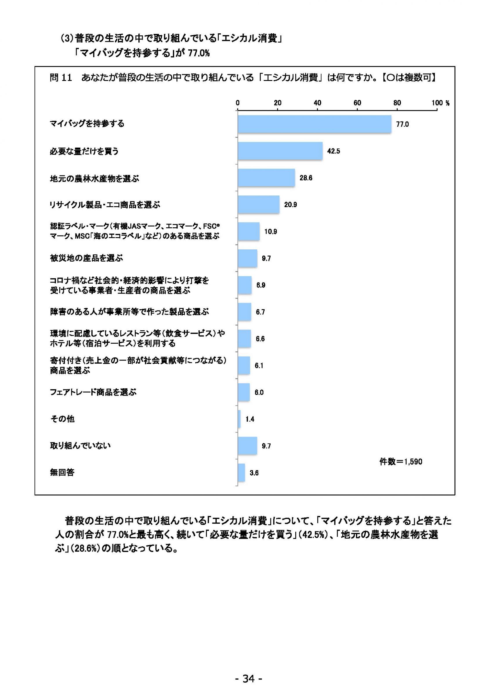 ウェブブック - 2021年度第２回県政世論調査報告（2/6） 8ページ目