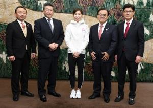 テコンドー競技東京2020オリンピック日本代表選手・最終選考会優勝選手が知事を表敬訪問しました