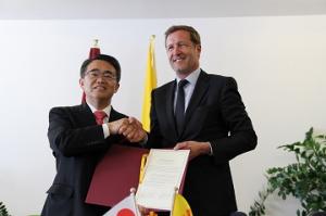 ベルギーの３地域政府と覚書を締結しました