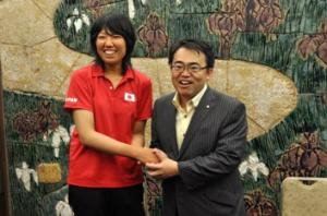 平成24年6月25日　ロンドンオリンピックボート女子日本代表選手の表敬訪問