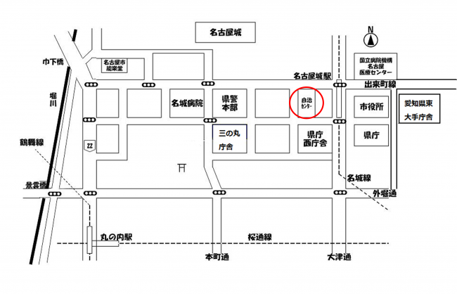 自治センター　地図