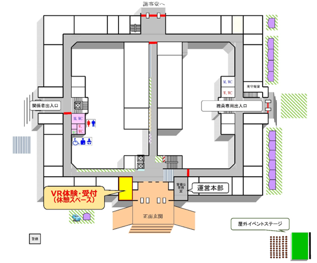 会場平面図（本庁舎１階）