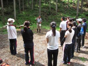 新任教員に対する林業体験研修