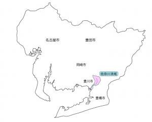 佐奈川水系位置図
