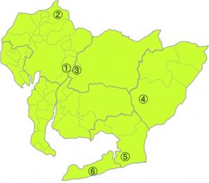 グリーンな栽培体系の実証地区（地域）