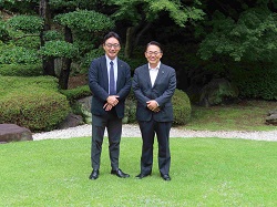 後藤田徳島県知事の訪問
