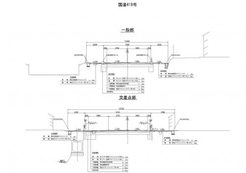 419号藤岡飯野 標準断面図２