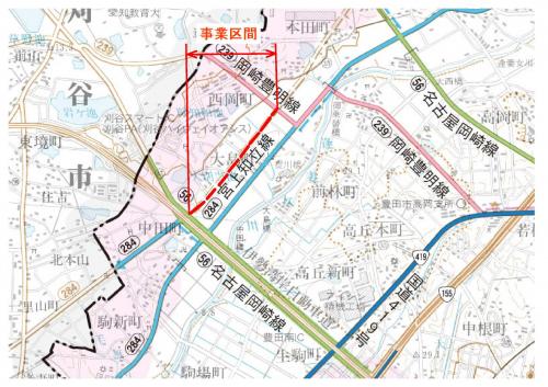 中田町　位置図