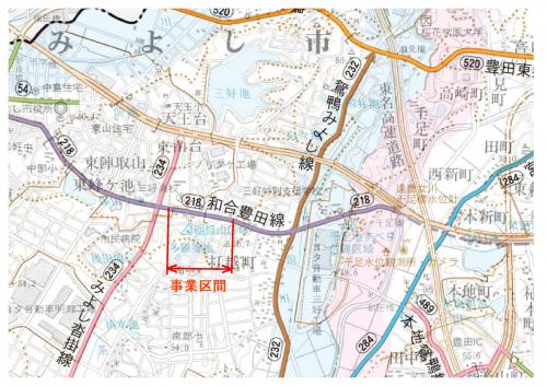 みよし市打越町　位置図