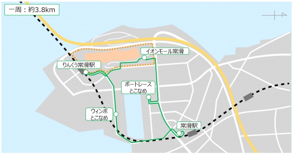 市街地周遊ルート図