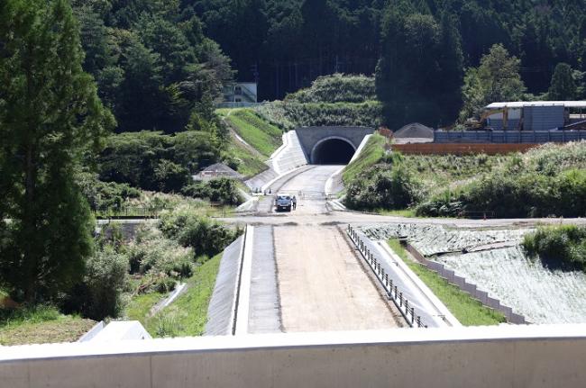 付替県道瀬戸設楽線工事の様子