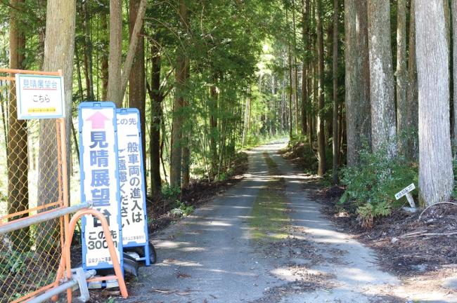 見晴らし展望台への道の様子