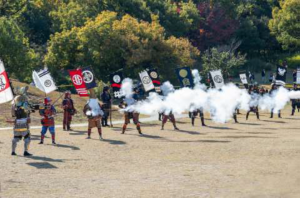 昨年度の火縄銃実演の様子