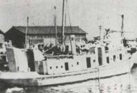 一色町と佐久島村が合併した当時の定期船【一色港】（昭和29年）