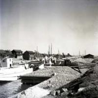 吉田港の風景（昭和30年代後半）