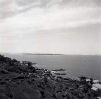宮崎海岸西側から望む佐久島1（昭和30年代後半）