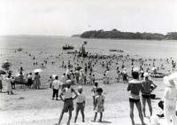 海水浴風景_東幡豆海岸（昭和37～38年頃）