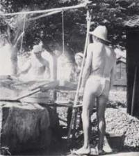 あさりのゆでむしり（昭和18年）