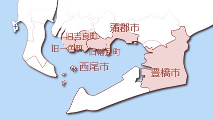 現在の三河湾地図