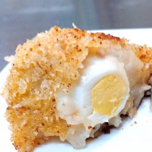 うずら卵入のコロッケ