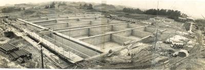 建設途中の写真