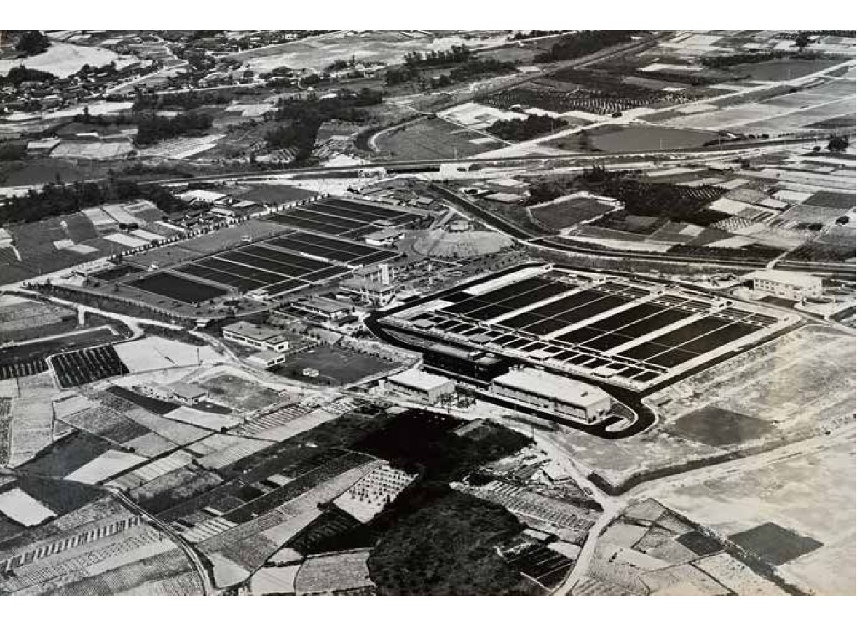 浄水場拡張中の写真