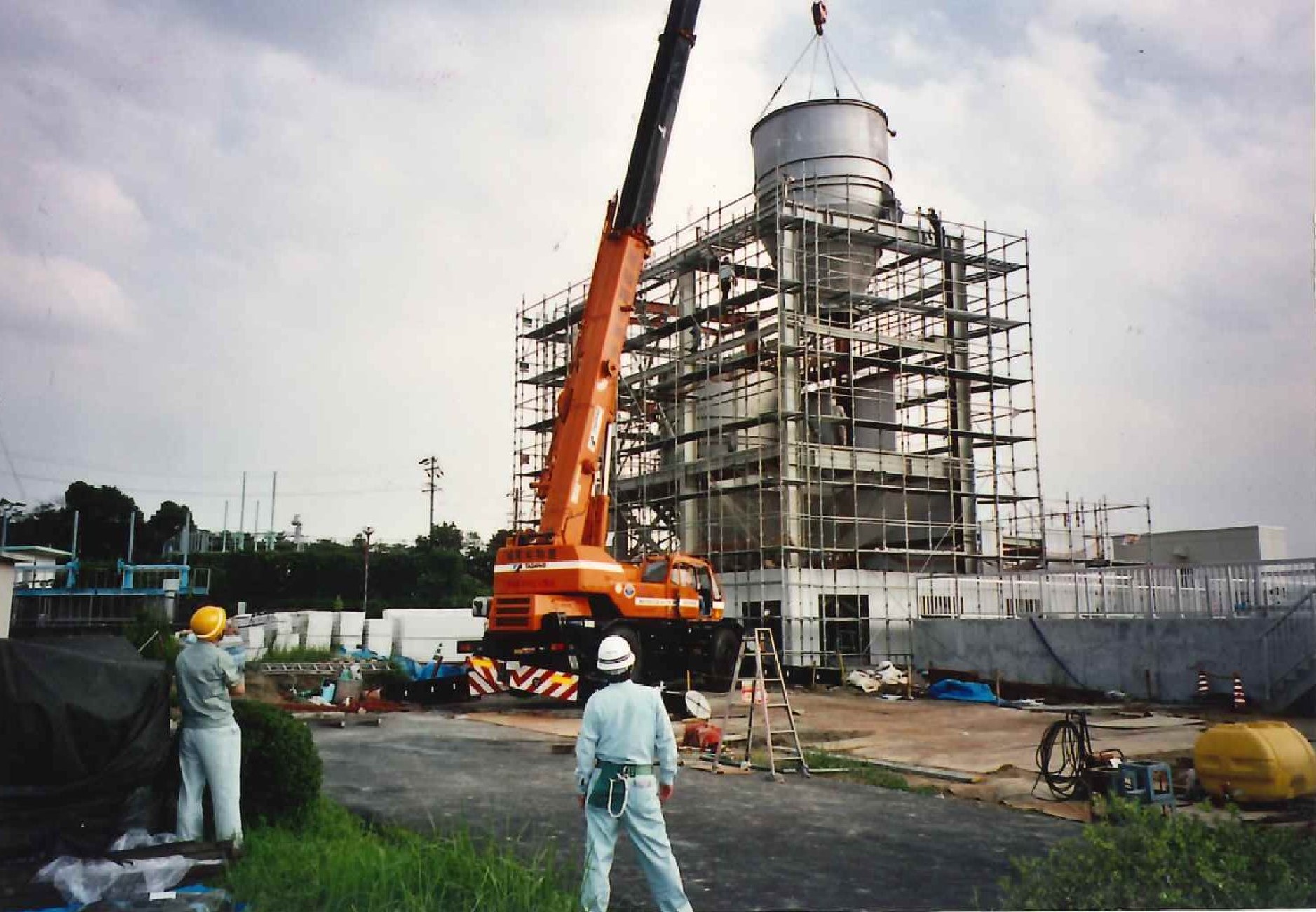 サイロ設置の写真