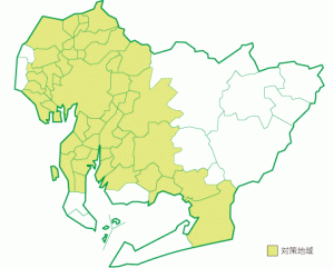 愛知県対策地域図