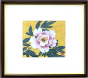 尾張七宝「牡丹」額（2025年度敬老祝い品）