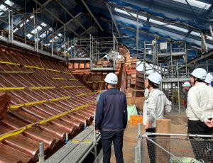 営繕行政推進連絡会議（本庁舎屋根改修工事見学）