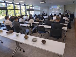 初任者研修の講義の様子です。