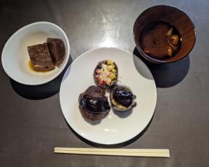 料理教室で作った料理 *料理は異なる場合があります。