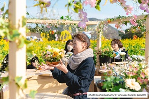 「花咲く暮らしラボ」ワークショップのようす