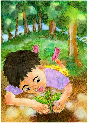 特選（文部科学大臣賞・国土緑化推進機構会長賞）杉山晴紀さん