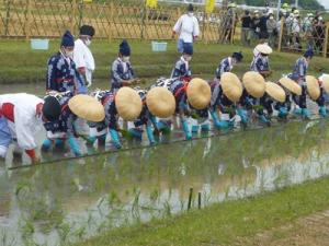 岡崎市 六ッ美悠紀斉田お田植えまつり
