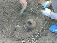 復元周溝墓発掘体験②