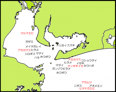 2026年6月中旬の漁場図