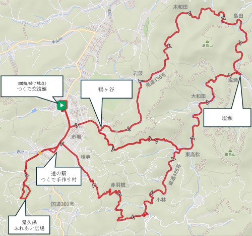 サイクリング走行ルート(予定)
