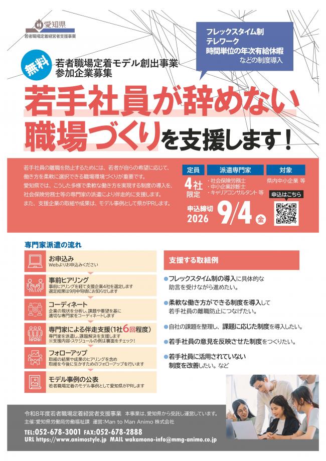 若者職場定着モデル創出事業