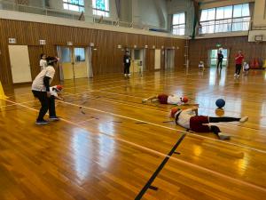 デモンストレーション試合です。